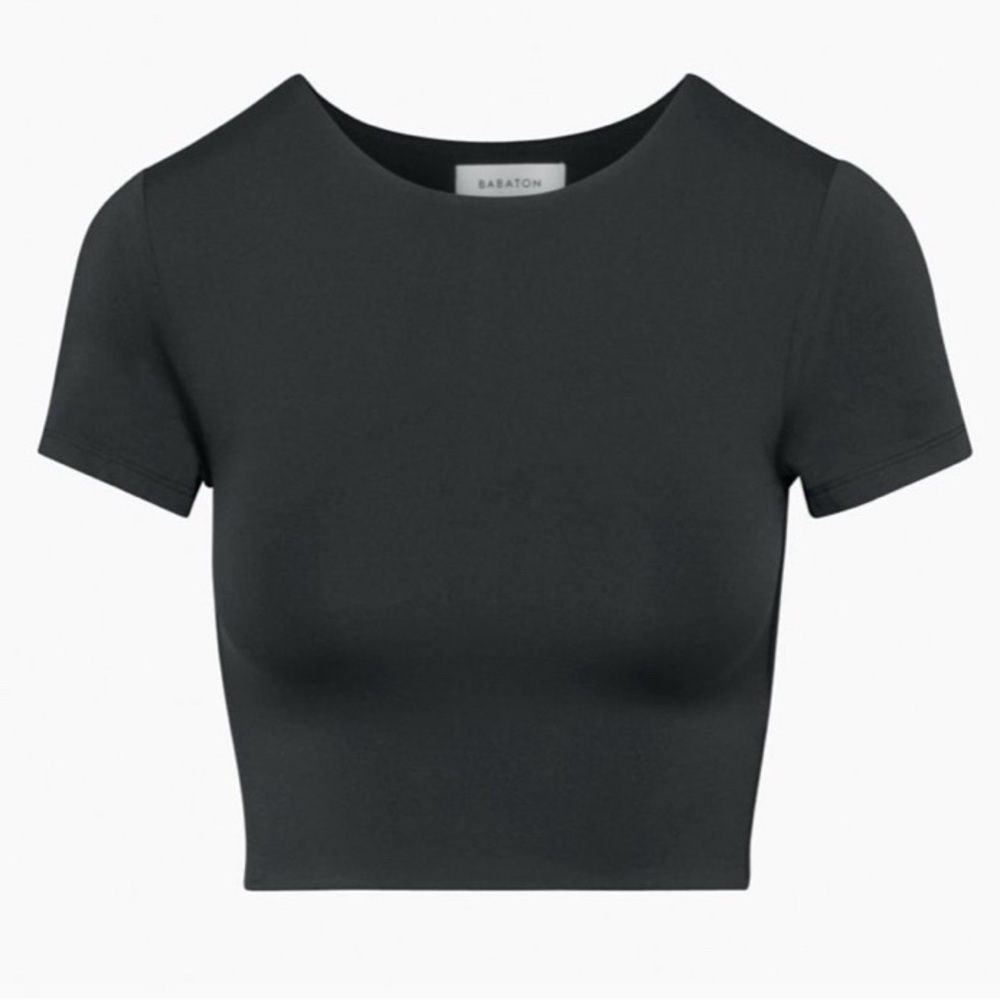 ARITZIA BABATON CONTOUR CREW CROPPED T-SHIRT